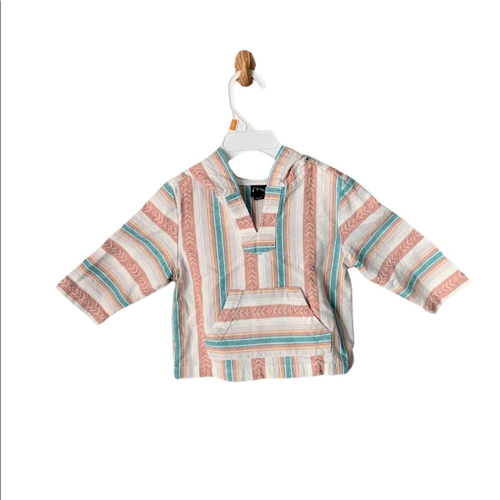 Art Class Multi Stripe Mexican Baja Hoodie 12M